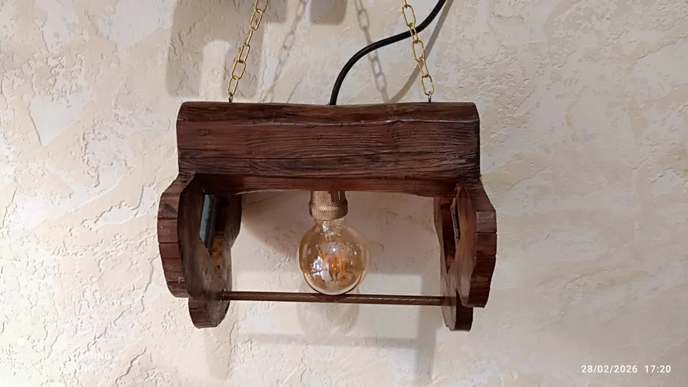 Wooden tray with drawers